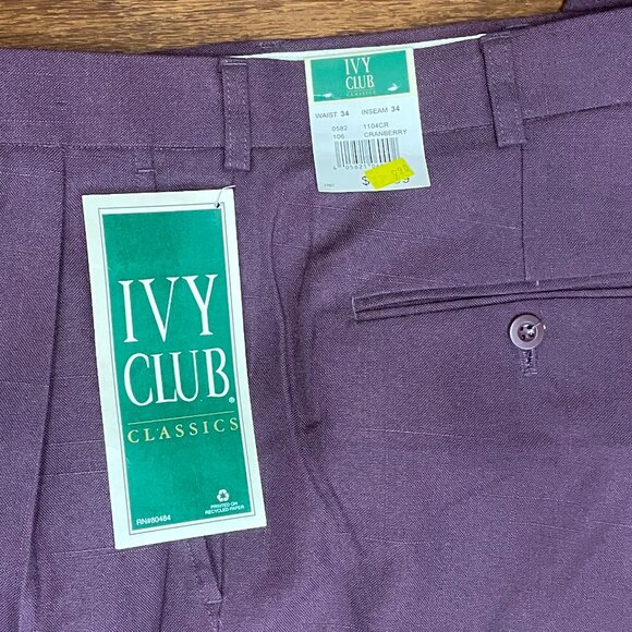 Vintage Deadstock 80s Men's Trousers - Picture 2 of 6